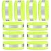GeekerChip Fasce da Braccio Catarifrangenti[10 Pezzi],Fasce Riflessione di Sicurezza Bande per Esterno, Corsa, Jogging, Ciclismo,per Braccio, Caviglia, Polso- Adulti e Bambini(Verde)