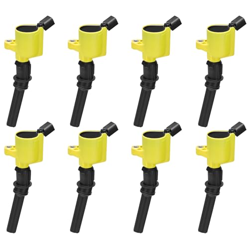 Image of BDFHYK Ignition Coil Pack DG508 Compatible with Ford F150 F250 1997-2010 Ford Explorer Crown Victoria 2003 2004 Ford Expedition Mustang Ford Coil Pack 5.4L Coil for DG481 DG491 FD503 FD507 Set of 8