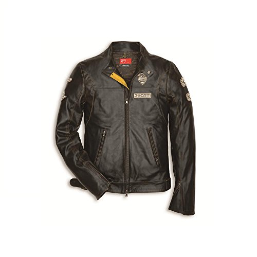 Ducati Men's Historical Leather Jacket X-Large Brown
