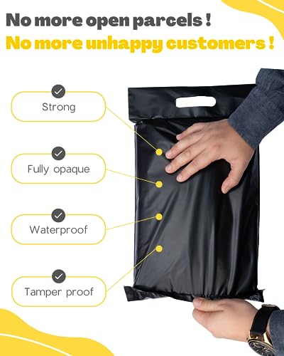 EMBALLAX, 30 Parcel Bags with Handle, XL 35x45cm, Tamper-Proof/Tear-Proof/Waterproof, Postage Bags for Clothes & Carton - Image 3