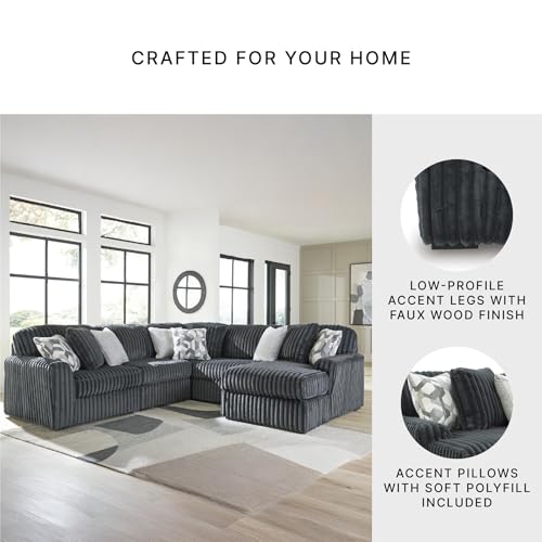 Image of Signature Design by Ashley 5-Piece U-Shaped Sectional with Chaise, Gray