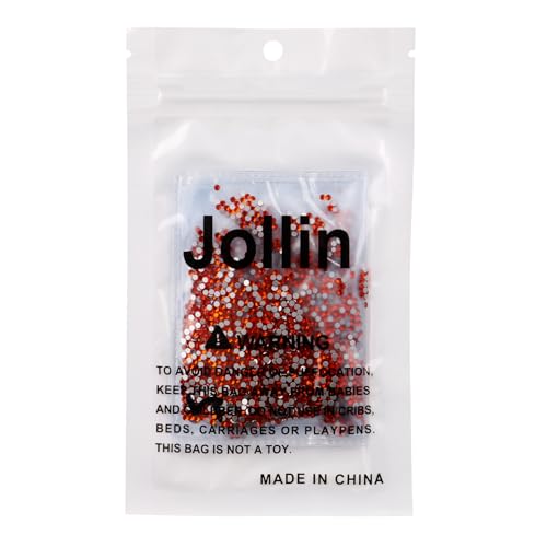 Image of Jollin Crystal Flatback Rhinestones Gems for Crafts 1.8mm SS5, Lt Siam | Glue Fix, 2880pcs Glass Rhinestones for Bedazzling, Clothes, Tumblers, Nail Art, Shoes, Bags, Caps & Accessories Decoration
