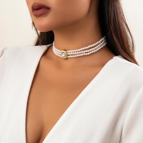 Collar de perlas para hombre y mujer ideal como joyería de regalo para aniversarios 3