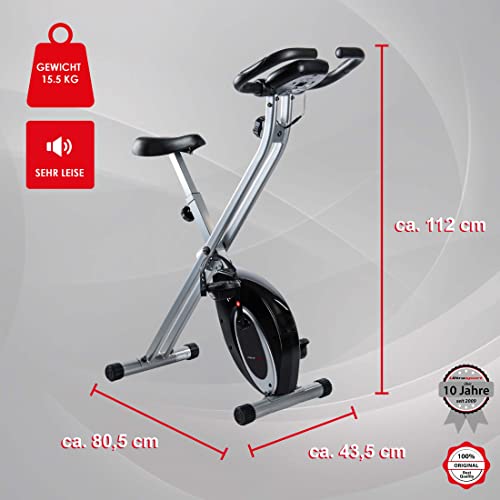 Ultrasport F-Bike, F-Rider Basics, Fahrradtrainer, Fitnessfahrrad LCD Trainingscomputer, Klappbarer Hometrainer, Max… – Bild 5