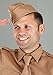 Fun Costumes WW2 Adult Army Costume, Khaki Soldier Military Uniform for Halloween Large
