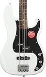 Squier by Fender Affinity Series Precision Beginnger Electric Bass - PJ - Olympic White