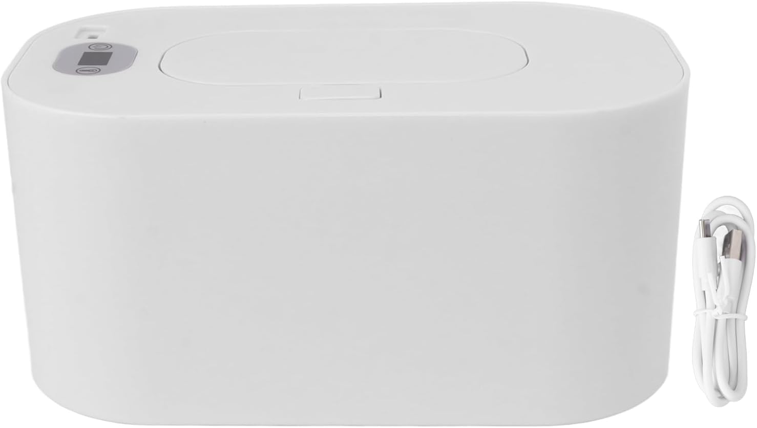 Chauffe-lingettes pour bébé, chauffe-lingettes humides, température constante, chauffage portable réglable de la température (blanc)