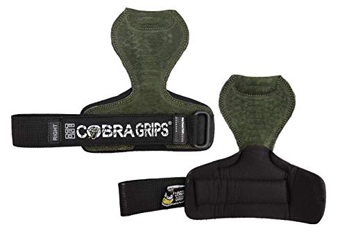 Image of Cobra Grips Weight Lifting Gloves with Adjustable Neoprene Padded Wrist Wraps - Heavy Duty Alternative to Power Lifting Hooks for Deadlifts