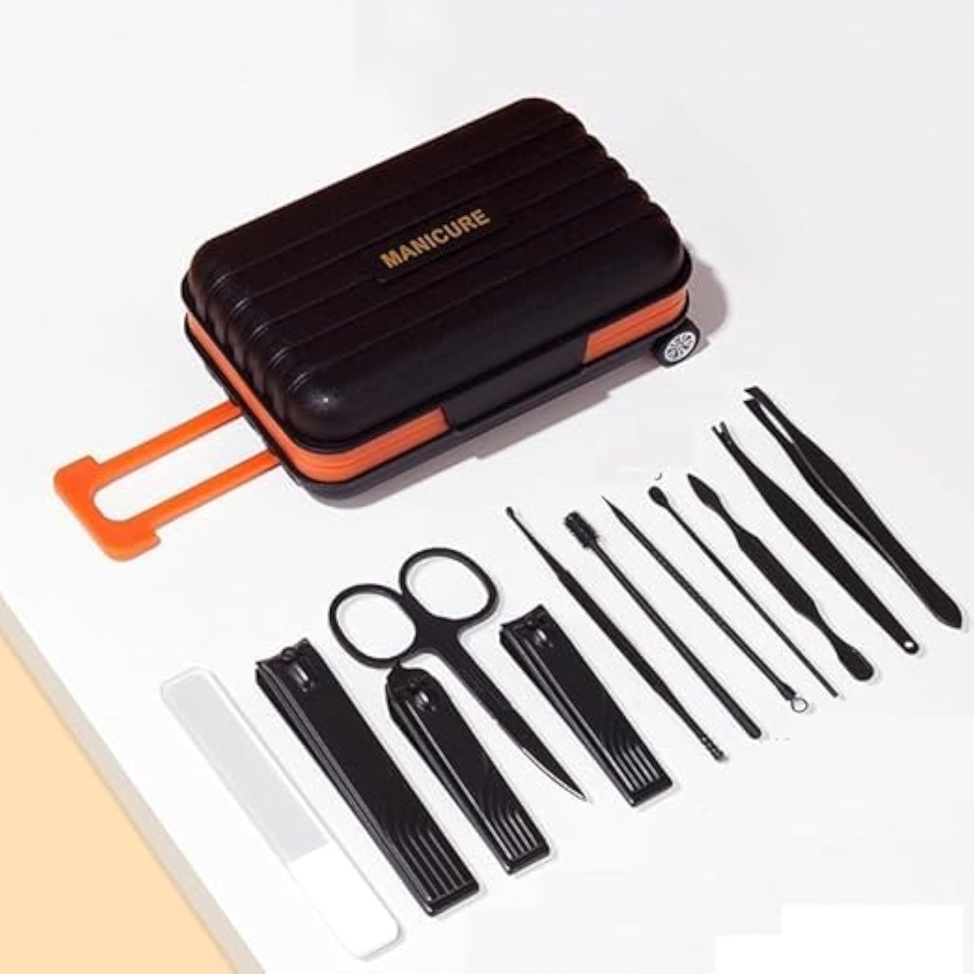 Portable Manicure Set, Stainless Steel Nail Clipper Grooming Kit