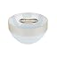 Transparent White With Gold Rim