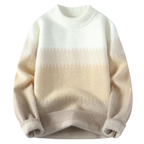 Pull en tricot de base pour homme col rond classique pour la saison automne hiver