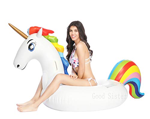 Lady of Luck Hinchable Unicornio, Gigante Juguete Colchonetas Unicornio Inflable Flotador Conveniente para la Fiesta Piscina de Playa de Verano Adultos y Niños Utilización