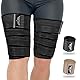supregear 2 Pcs Hamstring und Oberschenkel Kompressionsbänder, Verstellbare Oberschenkelstützen für Muskelzerrungen, Elastische Binden für Knie Wade Arm Bein, Für Männer und Frauen, 200 cm, Schwarz