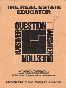 Paperback The Real Estate Educator; Question/answer Book
