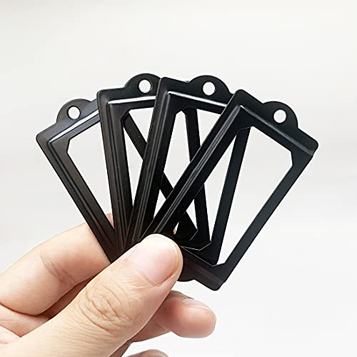 Adiyer 32Pcs Black Metal Label Holders Office Library File Drawer Cabinet Card Tag Label Holder Metal Frame 70Mm X 33Mm #TOP3