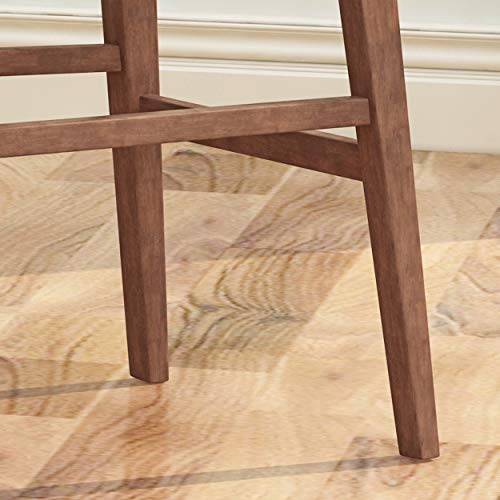 Butaco de madera Christopher Knight Home Luella de 42", con asientos de tela (juego de 2), acabado carbón y nogal miniatura 6
