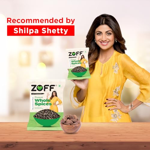 Image of Zoff Premium Black Cardamom - Handpicked, Fresh, Smoky Flavor Black Cardamom Whole with Health Benefits for Culinary Excellence - 25gms (Pack of 3)