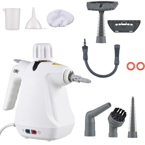 Limpiadores De Vapor Portátiles Para El Hogar, Coche, Vaporizador De Mano Con 11 Piezas De Accesorios Y Tanque De 500 Ml, Para Sofá, Lechada, Tapicería, Piso, Ventana, Vidrio, Baño, Inodoro, Ducha