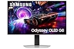 Samsung Écran PC Gaming Odyssey OLED G8-G81SF, Taille 27'', Résolution 4K (3840x2160), 240Hz, 0,03ms, 2xHDMI, DP, Ajustable en Hauteur, Orientable, Pivotable, Inclinable, LS27FG816SUXEN