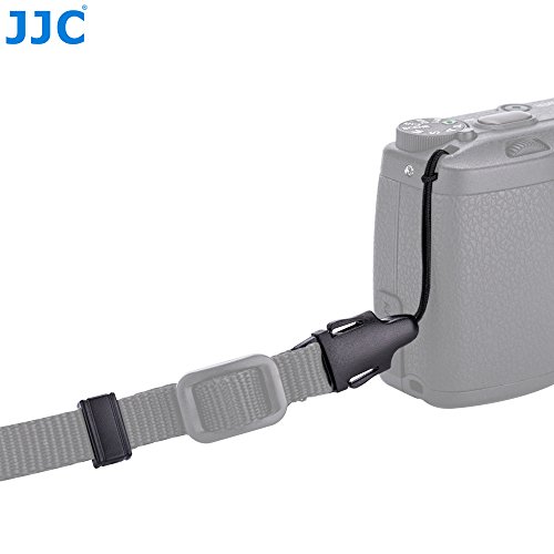 JJC NS-OA2 Kit de Hebilla de Liberación Rápida para Sujetar una Correa para el Cuello al Ojal de la Cámara, es Decir, para Ricoh GR, GR II, GR III, GR IIIx