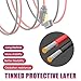 LEICESTERCN 10AWG SAE to O Ring Terminal Harness 2FT Quick Disconnect Battery Connector Cable 2 Pin SAE Extension Cord with 20A Fuse for Motorcycle Car RV Solar Panel