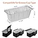 Whaleme 50-Pack Griddle Accessories for Blackstone - Grease Cup Liners Compatible with Blackstone 5017 Griddle, Aluminum Foil Drip Pan Disposable Grease Catcher Tray for 17, 22, 28, 36 Inch