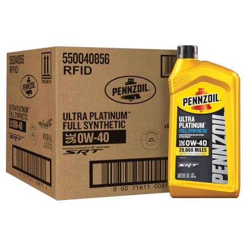 Pennzoil Ultra Platinum Full Synthetic 0W-40 Motor Oil, 1 Qu...