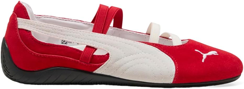 PUMA Womens Speedcat Ballet Suede Flats Casual - Red
