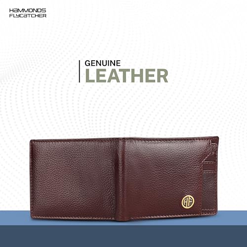 HAMMONDS FLYCATCHER Wallet for Men Leather Original, Mens Wallet, Leather Wallets for Men Stylish, Bi-Fold Wallets for Man, 6 Card Slots, Easy Access Card Slots, Coin Pocket, Gift for Mens - Brown 2 41YI8WPXgiL