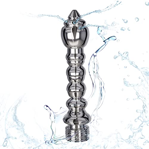 Image of 7 Holes Shower Enema Douche Attachments Aluminium Water Nozzle Rinse Cleaning Kit Cleaner + Velvet Carry Bag