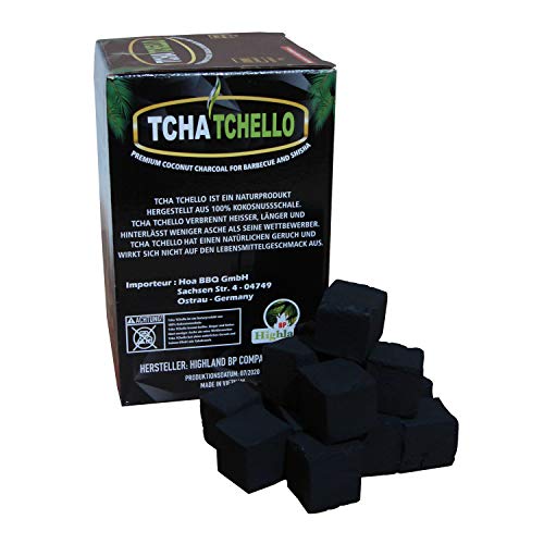 Gartinex Premium Kokosnuss Briketts Kokos Kohle 1kg für Tischgrill Shisha Wasserpfeife Grill – Bild 4