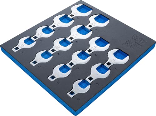 Juego de llaves de boca hexagonal abierta crowfoot 12,5 mm BGS 74563 de 14 piezas 3
