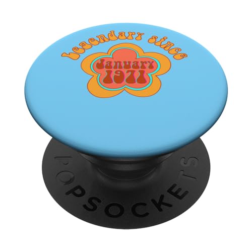 Nacido en enero de 1971 Cumpleaños Legendario desde 1971 PopSockets PopGrip Intercambiable