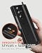 NINKI for Samsung Galaxy Z Fold 5 Case with S Pen Holder and Stylus & Invisible Kickstand, Full Body Hinge Built-in Screen Protector Fold5 Phone Cover for Samsung Z Fold 5 Case with S Pen Slot – Black