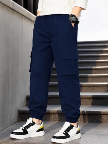 Image of TAGAS Boys Side Pocket Cargo Pant|| CargoPants|| Regular Slim Pant for Kids ||Relaxed Trouser ||Joggers Pant for Men ||Boy Loose Comfortable Cargos|