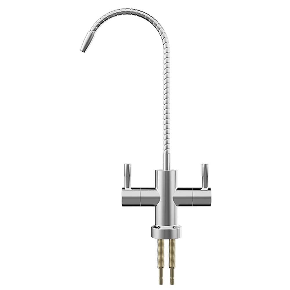 Grifo para fregadero cepillado con rotación de 360° para sistemas de filtrado de agua