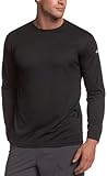 ASICS Men's Circuit 7 Warm-Up Long Sleeve Shirt (Black, Large)