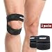 Produktbild Knieschoner Männer Frauen Einstellbar Neopren-Patella 1 Paar Elastisch Kniebandage Verschluss Knieschützer Sport Schwarzer Patella Verband