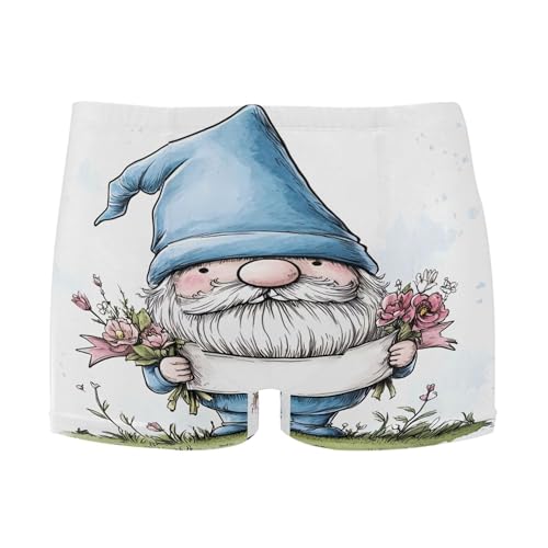 Blue Gnome Dwarfs Mens Swim Trunk Swimwear Bathing Suit Swim Brief Square Leg Board Short S S0407390