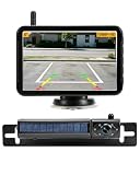 CEMOFE 5 Zoll Rückfahrkamera Kabellos Set 1080P Solar Kabellos Rückfahrkamera