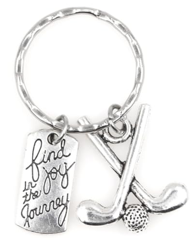 Find Joy in the Journey Graduate Retirement Moving Job Promotion New House Teacher Director Coach Inspirational Quote Going Away Parting Gratitude Gift Golf Clubs Keychain 113A