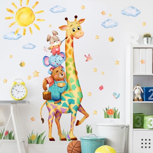 Vinilos decorativos de pared animales en planchas 2 unidades miniatura 6