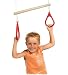 Eichhorn - Outdoor 2 in 1 Turnset, Schaukel und Trapez in einem, Höhenverstellbar ca. 110-160 cm, bis 60 kg belastbar, aus Hartholz, ab 3 Jahren