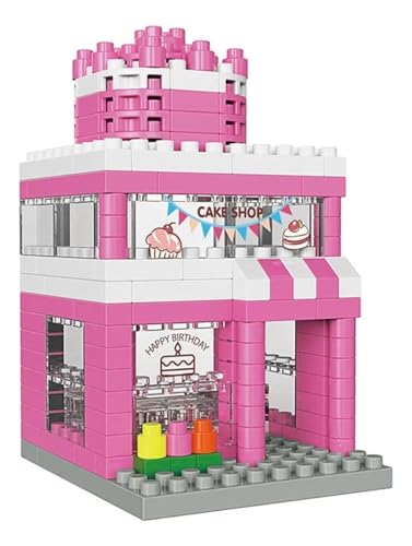 Image of SUPER TOY 228 Pcs Mini Cake Bakery Building Block 3D Stack Brick Shop Educational Toy for Kids 5-15 Years, Boys & Girls Birthday Gifts