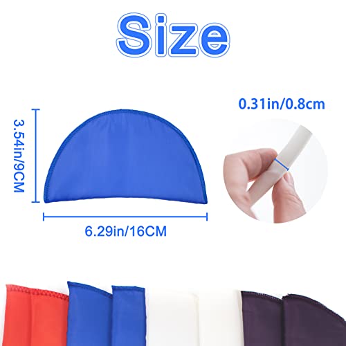 4 Pairs Shoulder Pads Undergarment Sewing Fasteners Sewing Sponge Shoulder Pads Thin Shoulder Enhancer For Dresses Sweaters Sewing Accessories (Purple+ Blue+ White+ Red) #TOP5