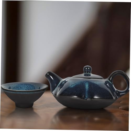 Juego de té chino de cerámica para ahorrar espacio en el salón 5