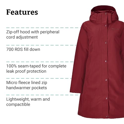 Image of MARMOT Women's Chelsea 700 Down Fill Coat with Hood