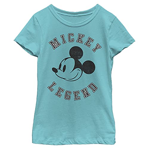 Mickey Legend t-shirt filles Disney uni col rond en coton confortable pour enfant