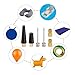ZHIZHOUNEY Bicycles Valves Adapter Set Sphere Pumps Needle Replacement Air Nozzle Pumps Adapter Air Pumps Accessories Easy to Use