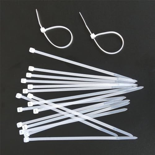 Image of bvslf 200 MM x 3.6 MM | Pack of 300 | Self Locking Nylon Cable Tie, Heavy Duty Weather-Resistant Cable Strap Zip Wire Fastener Organizer Tie, Ties for Cable Management Electrical Home Office